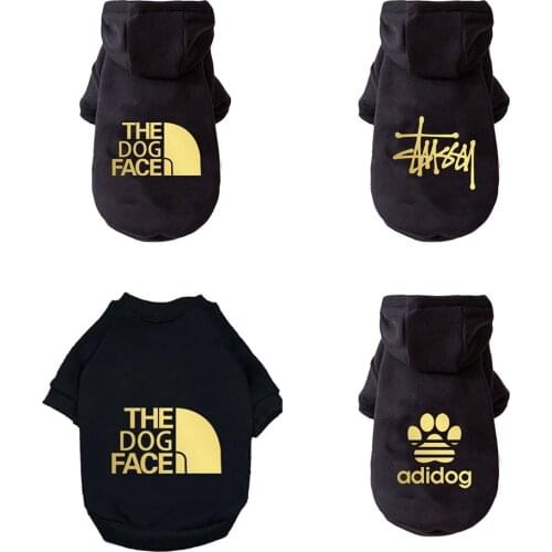 Dog Clothes Winter Warm Luxury Design Fashion Hoodie Pet Clothes Shirt For Small Medium Dogs Pets Chihuahua Pug Dog Coat