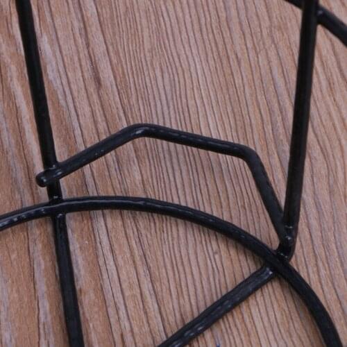 Hanging Plant Iron Racks Balcony Round Flower Pot Rack Railing Fence Outdoor