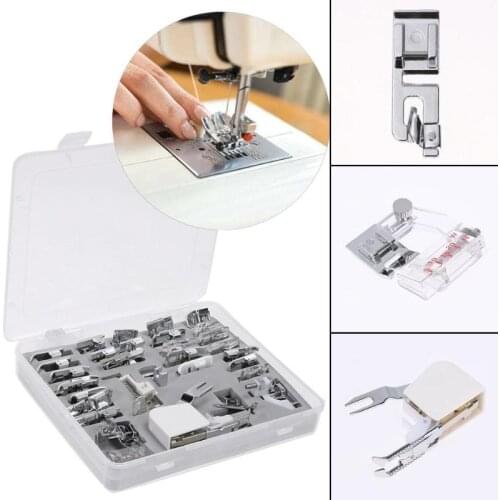 11/30Pcs Sewing Machine Presser Foot Feet For Brother Singer Janome Presser Feet Braiding Blind Stitch Darning