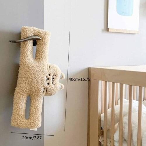 T5EC Cartoon Plush Animal Baby Safety Door Card Clamp Door Stopper Anti-pinch Hand Security Doorstop Protector Home Decoration