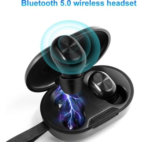 T1 TWS Bluetooth 5.0 Wireless Earbuds Headset 9D Stereo Touch Earphones