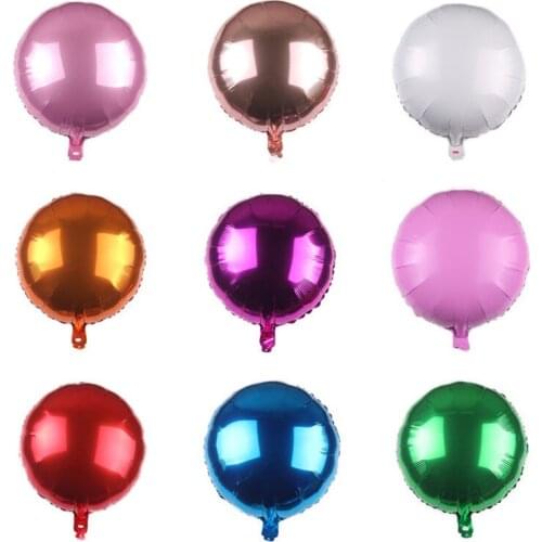 1pc 18inch Color Foil laser Balloon Star Heart Round Shape Helium Balloon Birthday Party Wedding Decoration Air Ballons