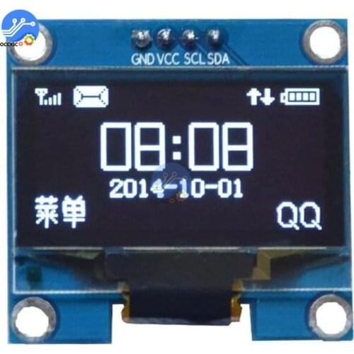1.3 inch IIC I2C Serial White OLED Display Module 128X64 I2C Interface ssh1106 LCD Screen Board 3.3-5v 1.3" for Arduino