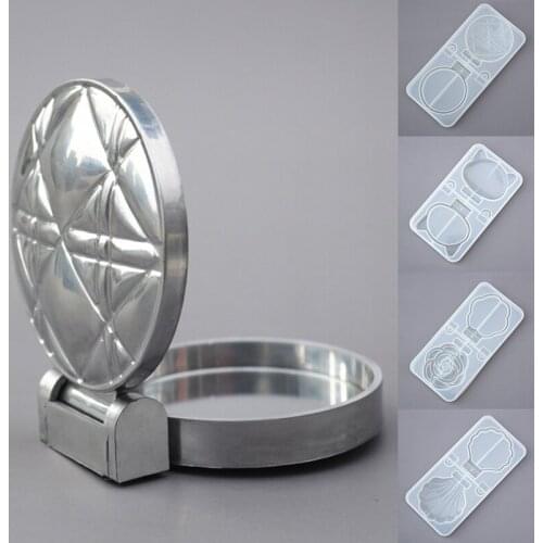 1pcs DIY Crystal Makeup Mirror Shell Mirror Cat Diamond Rose Makeup Mirror Folding Mirror Silicone Epoxy Mould UV Resin Molds