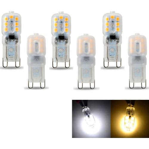 10Pcs Mini G9 LED Lamp 3W AC 110V 220V 240V Corn Bulb SMD 2835 Spotlight For Crystal Chandelier Replace 30W Halogen Light