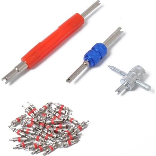 107pcs TR412 TR413 TR414 TR418 Tire Valve Car Air Conditioner Valve Core Kit