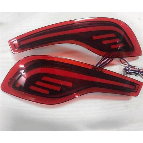 2PCS For Honda CRV CR-V 2018 2019 Multi-function LED Rear Bumper Light Rear Fog Lamp Auto Bulb Brake Light Reflector