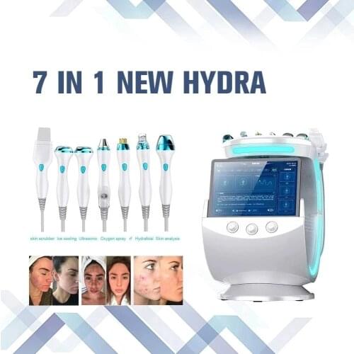 7 In 1 Deep Cleaning RF Therapy Acne Treatment Blackhead Removal Small Bubble Skin Analyzer RF Machine