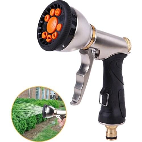 9 Misting Modes High-pressure Water Sprayer Gun Adjustable Water Spray Car Wash Garden Plant Misting Nozzle Water Sprinkler