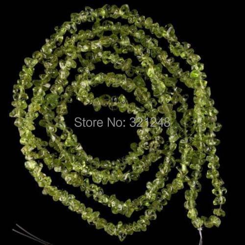 Free shipping fashion 5-7mm natural olivine peridot chips irregular loose beads spacers accessories stone jasper 32inch BV83