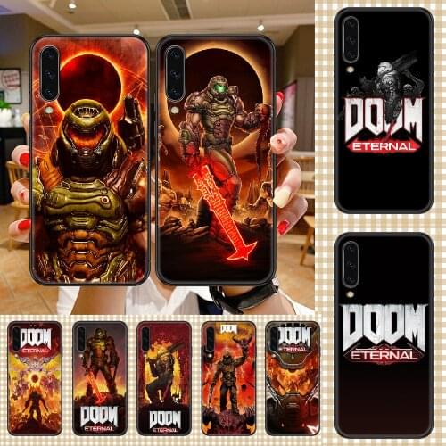 Skull game Doom Phone case For Samsung Galaxy A 3 5 7 8 10 20 21 30 40 50 51 70 71 E S 2016 2018 4G black tpu cell cover luxury