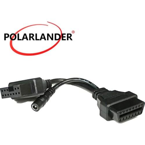 12pin to 16pin OBD2 cable Service connector auto Diagnostic adapter car SCANNER cables Fit For Mitsubishi vehicle