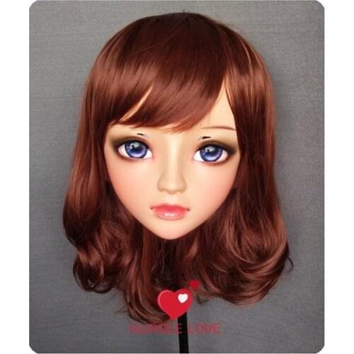 DM-WIG09) Resin Japan Anime Kigurumi Cosplay Mask Lolita Crossdressing BJD Masks' WIG 40cm