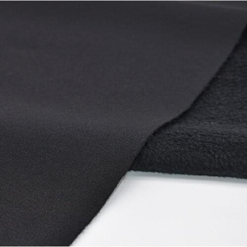 4 yards Fleece composite fabric twill fit imitation super soft outer wear plus fleece casual business pants