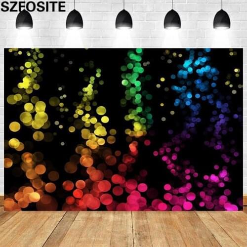 Photography Background Colorful Light Spots Girl Party Banner Kid Birthday Decoration Studio Photo Props Adult Carnival Backdrop