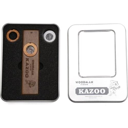 HBB Musical Instrument Harmonica Wooden Kazoo with Metal Padded Box Kids Party Gift For Children