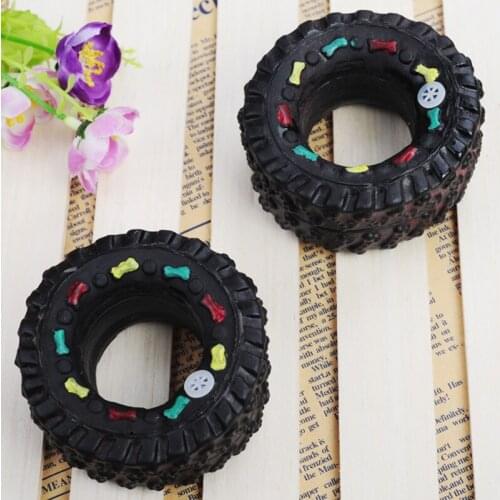 Dog Toys For Small Large Dogs Puppy Playing Training Squeaky Toy Tyre Treads Tough Pet Toys Pet Supplies Dog