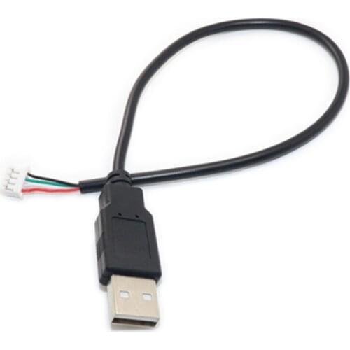 Black Anti-interference USB to PH2.0 Extension Cable More Convenient PH2.0 Female to USB 2.0 Male to 4 pin Data Cable