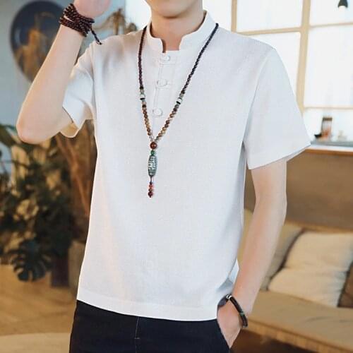 Chinese shirt bouse men traditional chinese clothing for men male Chinese mandarin collar shirt kung fu outfit tops TA398