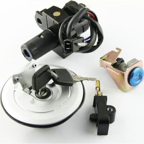 Motorcycle Fuel Tank Cover Cap Ignition Switch Lock FOR Honda VTR1000F Firestorm 2000 Superhawk 35010-MBB-730 35010-MBB-640