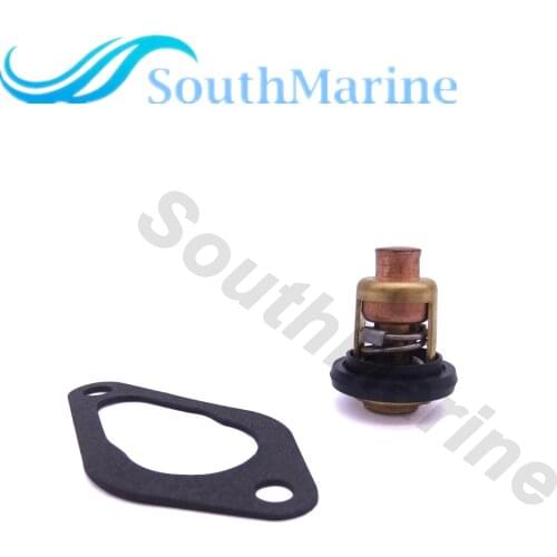 Boat Motor 855676002 8M0119207 Thermostat & 27-853702005 Gasket for Mercury Marine Outboard Engine 8HP 15HP 20HP 25HP 35HP, Sier