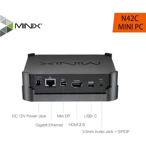 MINIX NEO N42C-4 MINI PC Windows 10 Pro 64-bit 4G/32G+128G/64G USB 3.0 Pentium N4200 MINI PC USB-C For Home Commercial