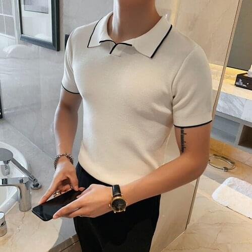 High Quality 2021 Summer Breathable Casual Polos Para Hombre New Short Sleeve Polo Shirt Men Slim Fit Mens Polo Shirt Green