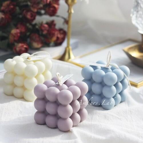 New DIY Candle Mold Aromatherapy Plaster Candle 3D Silicone Mold Hand-Made Soy Aroma Wax Soap Candle Mold