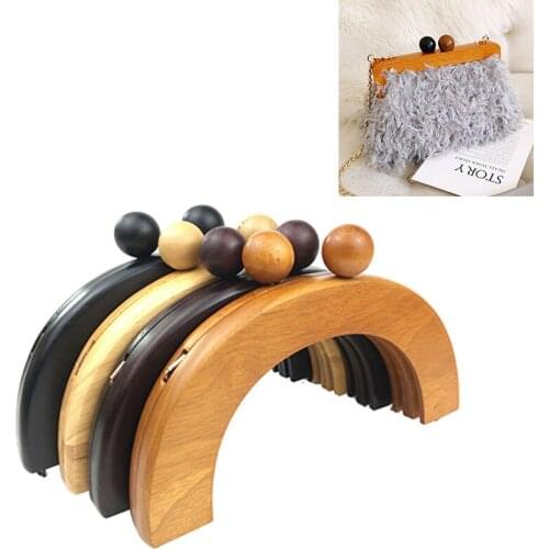 20cm semicircle Purse Bag Wooden frame