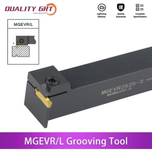 Q.Grt MGEVR/L1616/2020/2525 Carbide grooving tool carrier CNC cutting tools external turning tool MGMN insert