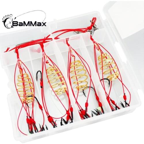 Bammax fishing hooks 4pcs/lot explosion hook Capture off Carbon Steel Sharp Fishhook fishing Tackle Accessories
