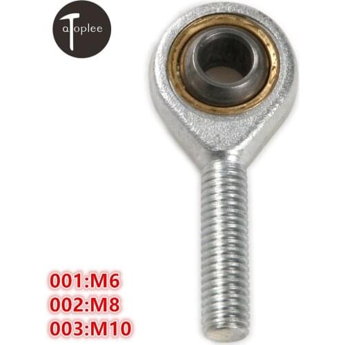 1PCS Male M6 M8 M10 Ball Bearing Fish Eye Rod End Joint Bearing External Thread Auto Damper Oscillating Bearing