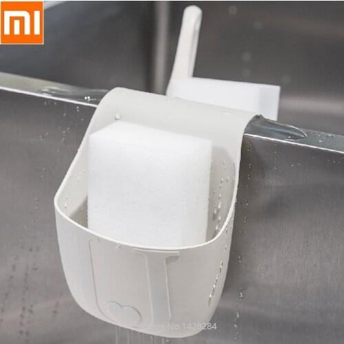 Youpin Sink drain bag Kitchen Utensils Double Sink Drain Bag Rack Drain storage Silicone is easy to clean