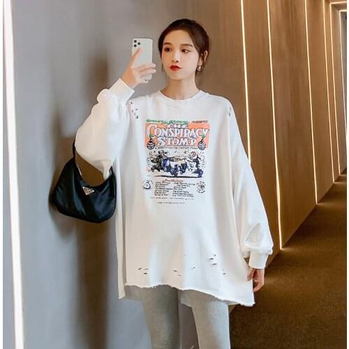3026# Maternity Clothes Spring Autumn Cotton Letter Printing Maternity Tops Clothes for Pregnant Women Casual T Shirt Dress