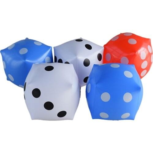 30*30cm Funny Outdoor Inflatable Dice Swimming pool Party Supplies Kids Toys For Children Adults Game Play Cube Toys