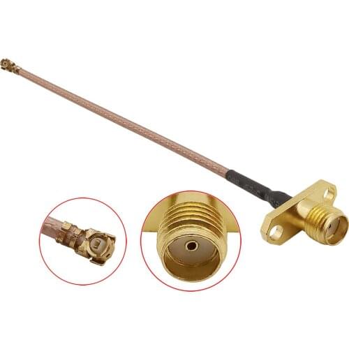 1Pcs U.FL IPX to SMA Female Jack 2 Hole Flange Mount Panel RG178 RF Coaxial Pigtail Wifi Antenna Cable SMA Connector