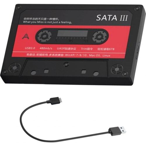 2.5-inch Hdd Case 5Gbps Portable Hard Disk Box USB 3.0 to SATA HDD Enclosure SSD Case USB3/2.0 External Hdd case