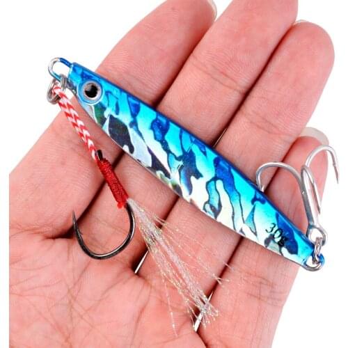 2022 Metal Jig Fishing Lure Weights 7g-40g Trolling Hard Bait Bass Fishing Bait Tackle Trout Jigging Lure Jigs Saltwater Lures