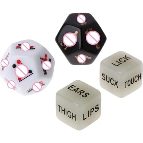 4pcs/set Sides Sex Funny Dice Game Toy Set Adult Couple Bachelor Party Gift Love 62KF