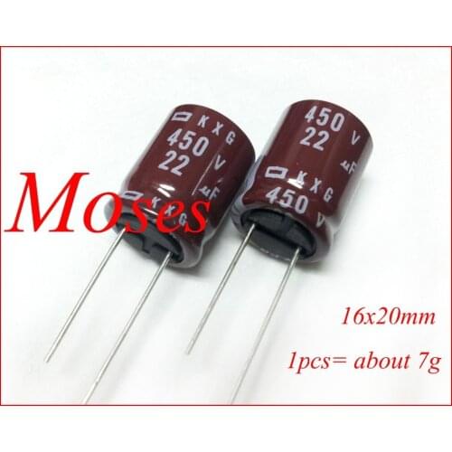 450v 22uf 100% Original NCC KXG Electrolytic Capacitor capacitance Radial 16x20mm