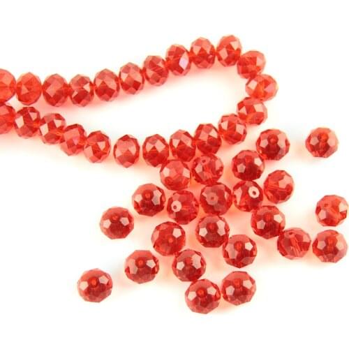 Chandelier Beads Rondelle Faceted Crystal Glass Beads Bracelet Necklace DIY Jewelry Making Chandelier Beads For Home Decor