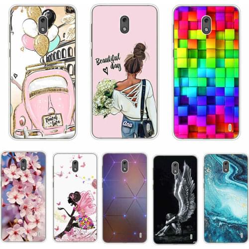 For Nokia 2 Case Back Cover for Nokia 2.1 TA-1080 Coque Soft TPU Pattern Case for Nokia2.1 Silicone Bumper Funda Case