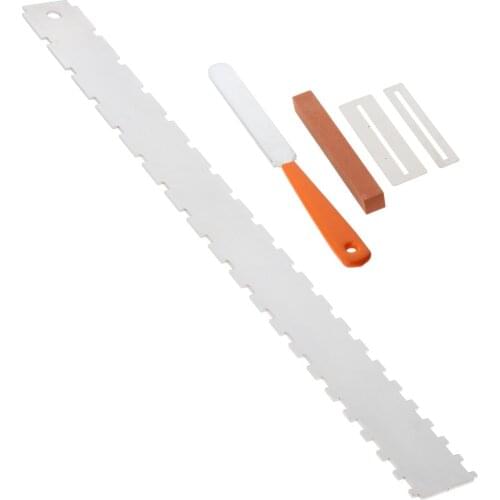 Guitar Neck Notched Straight Edge Fret Files Luthiers Tool for Most Electric Guitars Frets