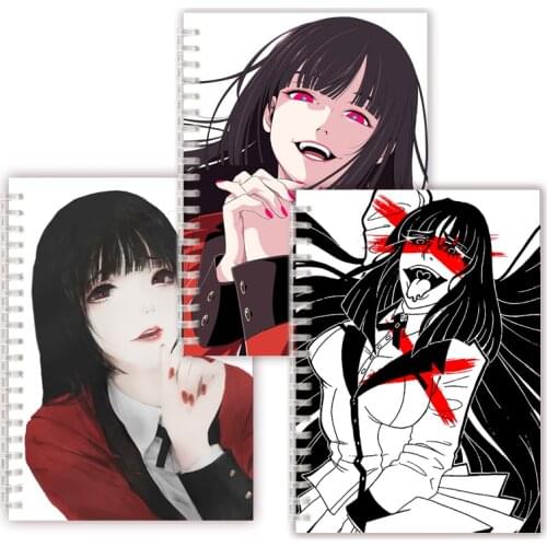 Kakegurui Yumeko Jabami Spiral Notebook Note Book Anime Girl Aesthetic COSPLAY Costume Poster For School Writing Office Supplies
