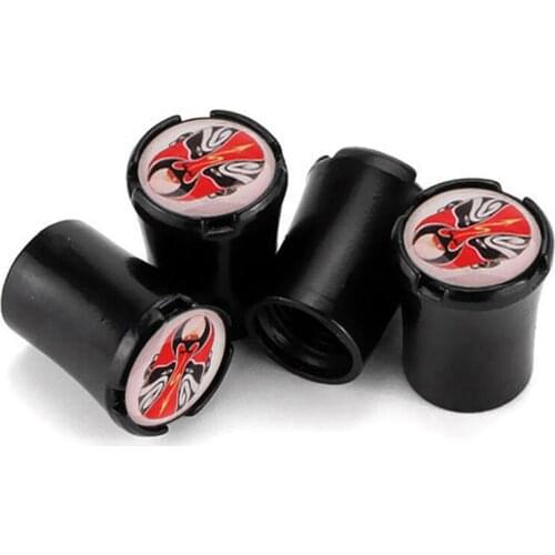 4pcs/Lot Red Face Car Tire Valve Caps For Mazda 2 3 5 6 CX5 CX7 CX9 X5 Summit Wheel Tires Air Dust Waterproof Screw Airtight Cap