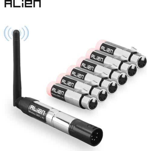 ALIEN 5 Pin DIN DMX 512 Dfi Controller 2.4G Wireless Transmitter Receiver For Disco DJ Party Par Moving Head Beam Laser Lights