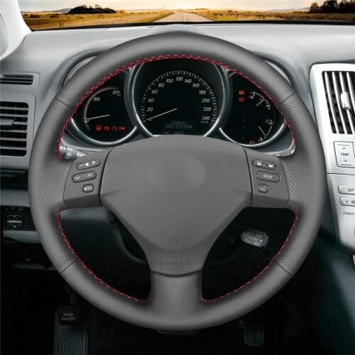 DIY Anti-Slip Wear-Resistant Steering Wheel Cover For Lexus RX330 RX400h RX400 2004-2007 Car Interior Decoration
