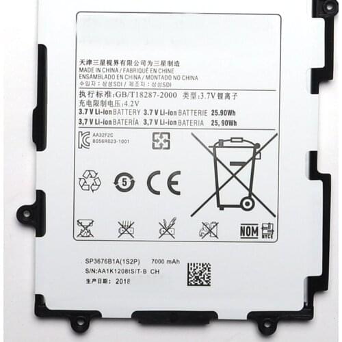 Authentic Battery SP3676B1A For Samsung Galaxy Tab 10.1 S2 10.1 N8000 N8010 N8020 GTN8013 P7510 P7500 P5110 P5100 7000MA Battery