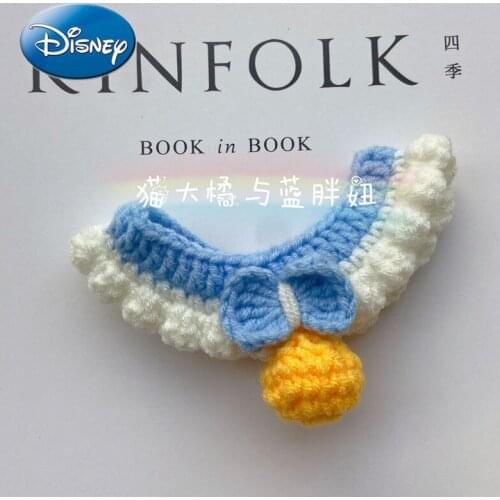 Disney Cat Collars Handmade Crocheted Small Dogs Cats Rabbit Collars Are Light and Soft To Sell Cute Pet Collars