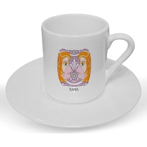 Personalized Gemini Zodiac Turkish coffee Cup